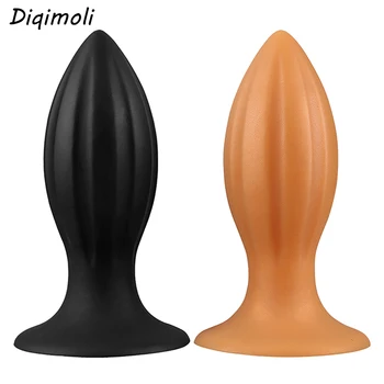 Enorme Silicone Líquido Plug Anal Dildos Macio Dilatador Anal Pênis Brinquedos Sexuais para Estimular o Ânus, Vagina Erótico Plug anal Masturbador