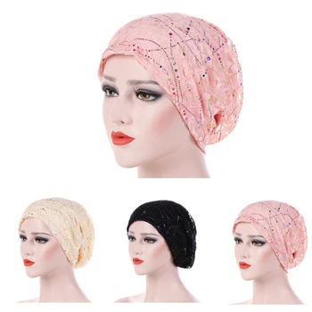 Hijab Quimioterapia do Câncer Beanies Turbantes, Chapéus Cap Trançado Cabelo Tampa Headwrap Turbante Chapelaria para Mulheres ER-33