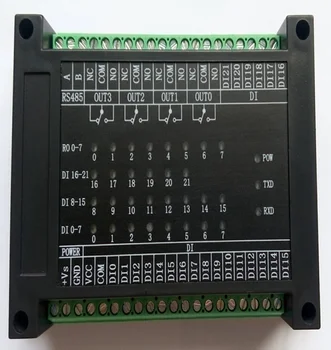 Interruptor de entrada e saída entrada saída de 4 vias saída de relé módulo MODBUS-RTU RS485 comunicação